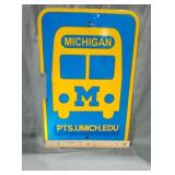12x18 Michigan "U of M" Sign