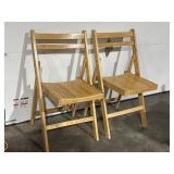 Folding Wooden Chairs(2)