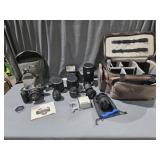 Pentax ME Super 35mm Camera, Lenses , &