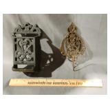Cast Iron Match Safe & Receipt Holder.