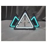 The Electric Art Co. Triangle Clock with Neon