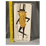 Planters mr peanut sign metal porcelain enamel