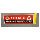 Porcelain Texaco marine products sign