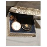 Adolfo pocket watch case and metal box