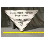 Porcelain WW2 German Paratrooper Sign