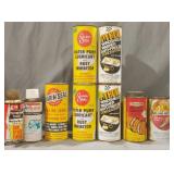 Vintage full cans of bearing seal gas treatment