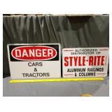 Original tin signs