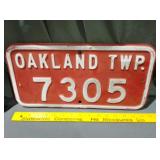 Oakland twp sign