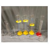 Pyrex, Kimax Graduated Cylinders,60° Glass Funnel