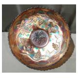 Fenton Concord Grape Vine Candy Dish