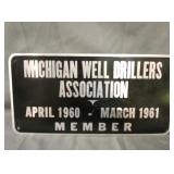 Michigan well Driller Association Sign