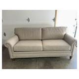 Beige deep set sofa