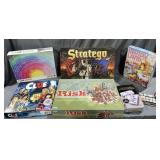 Board games Risk,Candy land, Dominoes, Clue &