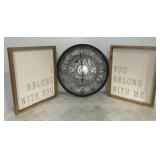 Wall clock & decor