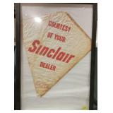 Vintage Sinclair framed advertisement