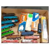 Atlas toy train cars and engine