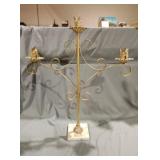 Candlestick holder three candle 22x26