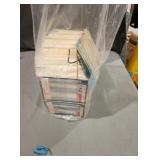Clear baseball bag approximately 1050 cards 88