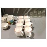Coffee mugs and mason jar lot