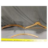 Vintage dry cleaner advertising clothes hangers