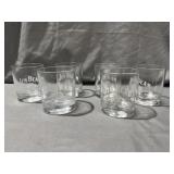 (6) Jim Beam Whiskey Sports Glasses