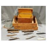 Vintage straight razor lot mostly German made