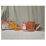 Vintage pipe tobacco tens and cleaning tins