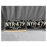 Pair of 1979 Michigan License Plates