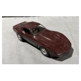 AMT ï¿½82 Corvette Dark Claret Promo Model Car