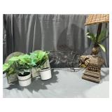 Household elephant lamp, wall hanging Potts, &
