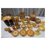 Anchor Hocking Amber & Black Glassware, Pitcher,