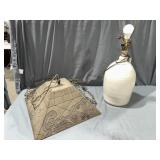 Fiberglass Coca-Cola hanging lamp & jug lamp