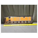 Hemi-Powered Metal Sign 18" x5.5" -New