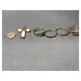 .925 Sterling Silver (6) Pieces Reglious Jewelry