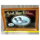 Pabst Blue Ribbon Beer Mirror Sign -Loons