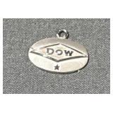 14k White Gold DOW Pendant