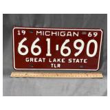 1969 Michigan Trailer Plate