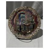 Fenton ï¿½Printing Pressï¿½  1971 Carnival Glass Plate