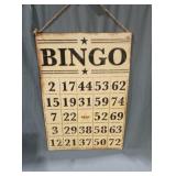 19 x 13 Metal Bingo card hanging sign