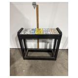 Hand Made License Plate Bar Stool Bench