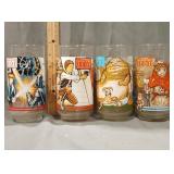 (4)1983 Star Wars Coca-Cola Collector Tumblers