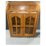 Hanging wall storage w/ glass doors