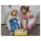 General Foam 3pc Nativity Set Blow Molds