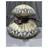 Tiffany Style Stained Glass Ceiling Fan Fixture