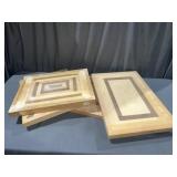 (4) wooden project butcher blocks