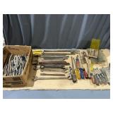 Tooling lot files, screw drivers, bits, wrenches