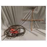 Heavy duty jumper cables, 4 way tire iron