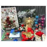 Christmas tote full ornaments & more