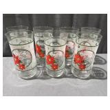 (7) Coca-Cola Poinsettia Frosted Christmas