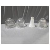 Bell Shaped Glass Shades, Frosted Glass Tulip